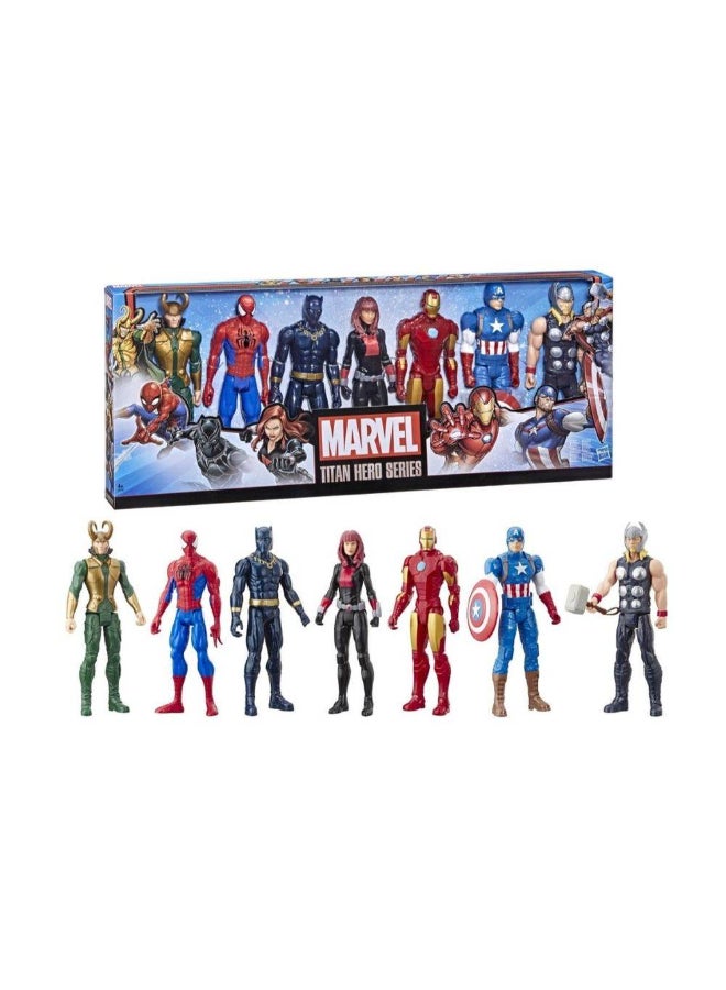Marvel Titan Hero Series Avengers Action Figures Set (30 cm, Pack of 7) - Image 2